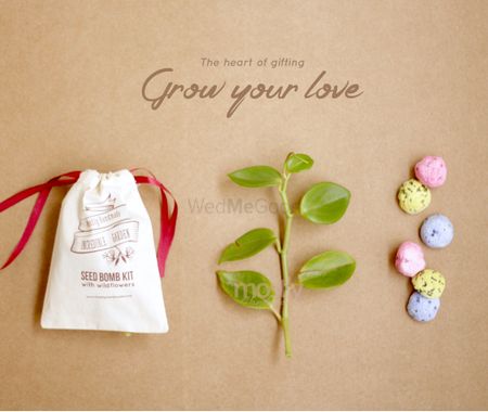 Seeds as favour idea for wedding 