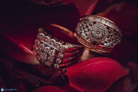 His and her grand diamond engagement rings