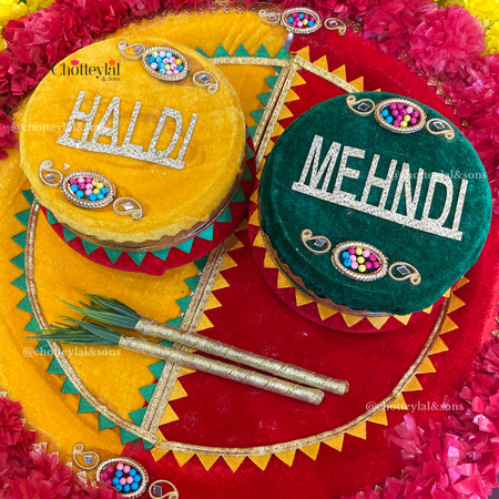 Mehndi thaal top 10 design mehndi tray - YouTube