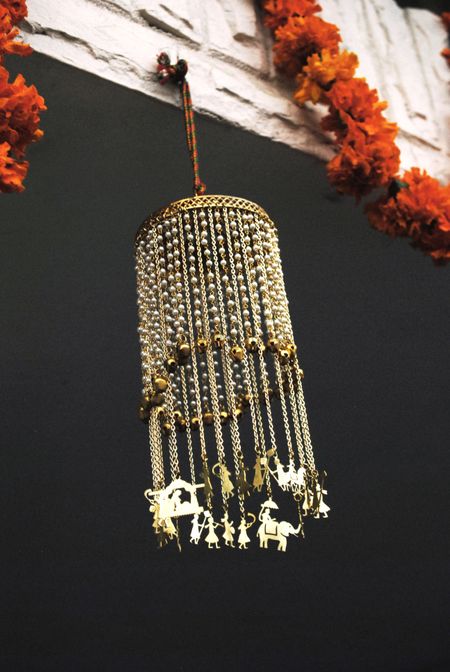 Bridal kalerre with hanging charms
