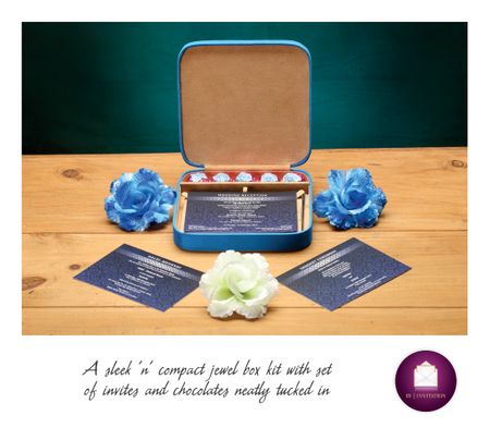 Photo of Jewellery box wedding card