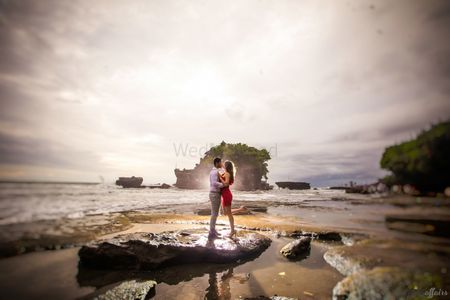 Beach or honeymoon pre wedding shot