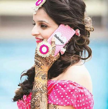 Customised bridal phone cover saying dulhaniya 