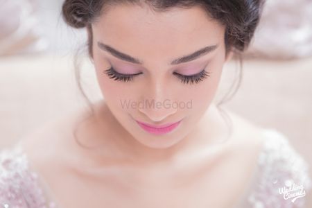 Soft pink engagement makeup 