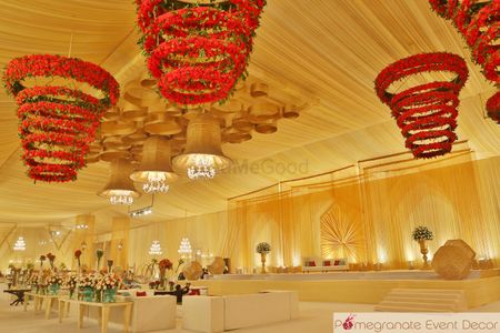 Photo of red and gold decor