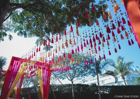 Mehenedi entrance decor with tassels