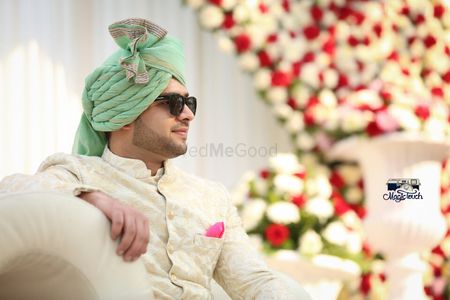 Photo of Mint safa for groom