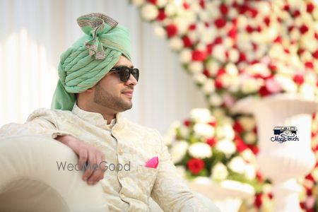 Mint safa for groom 