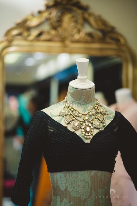 Photo of chunky bridal necklace