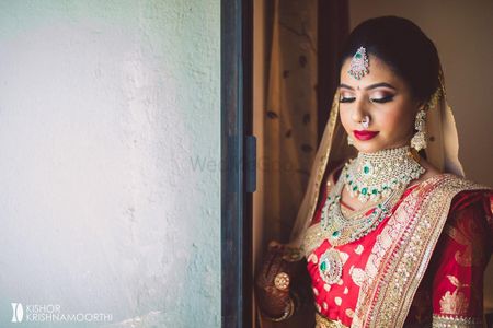 south indian bridal portrait