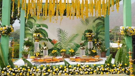 Photo of haldi decor 