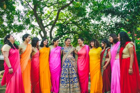 Photo of bridesmaid sarees