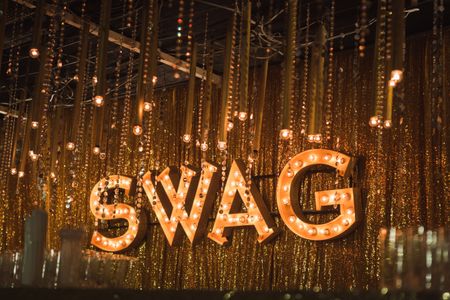 Photo of Sangeet decor idea marquee letters