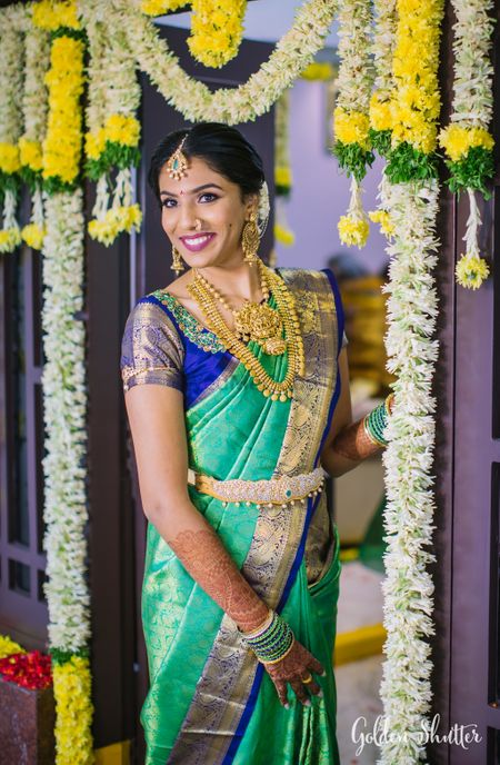 South Indian bride in an offbeat look