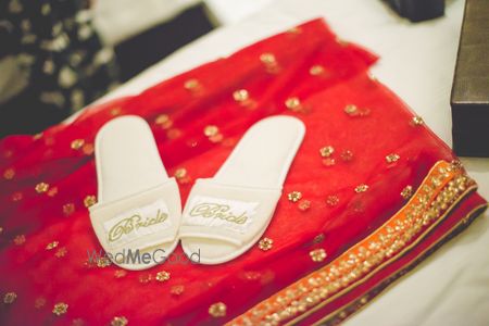 Photo of personalised bride shoes