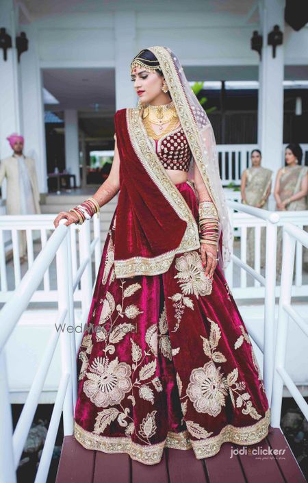 Photo of Lehenga with giant motifs