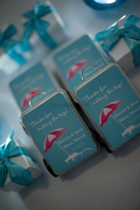 Cute suitcase favors for wedding