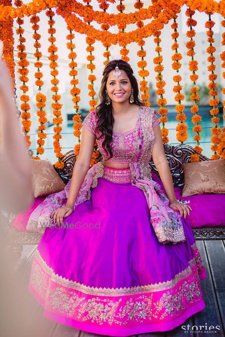 Photo of purple lehenga