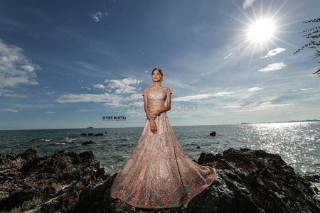 Outdoor bridal shoot editorial style 