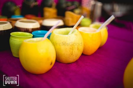 Coconut water served in weddings