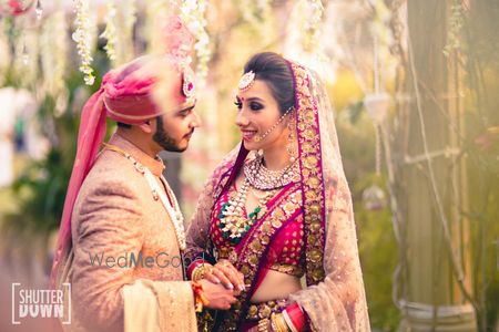 raspberry pink bridal blouse