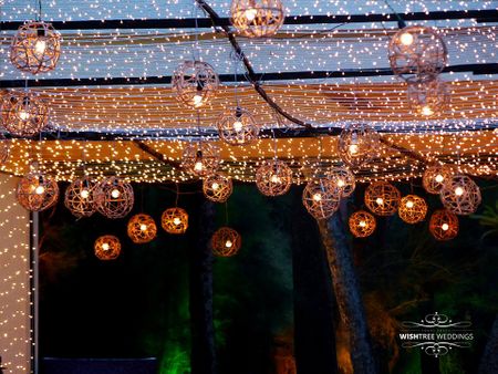 Fairy Lights Ceiling with Tea Bulbs Decor