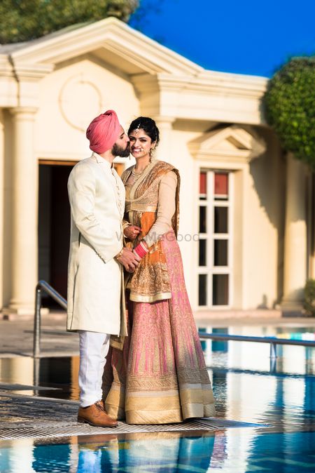Sikh bride and groom