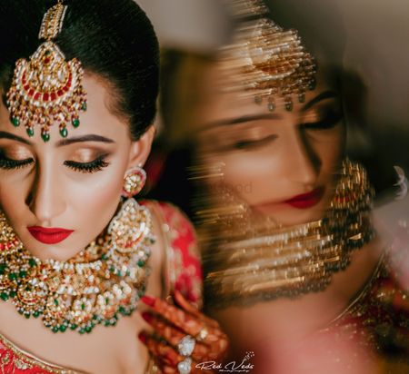 Unique photography idea bridal portrait 