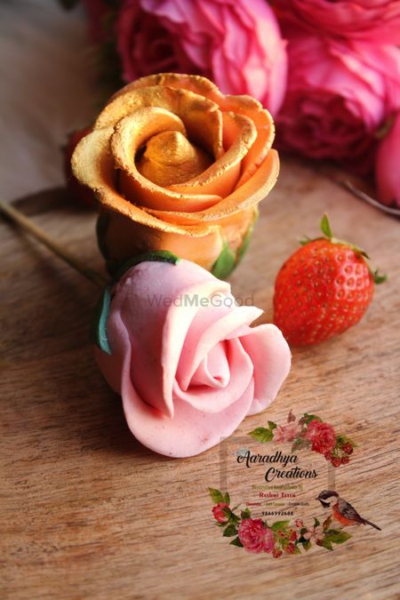 Unique chocolates shaped like roses 