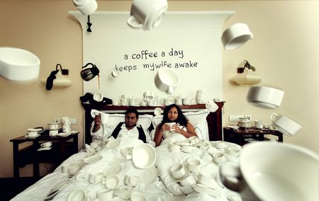 Photo of crazy shoots with coffee cups