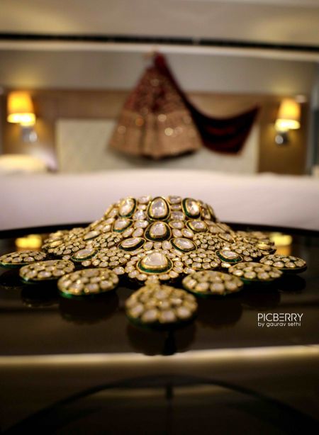 Heavy bridal polki jewelery 