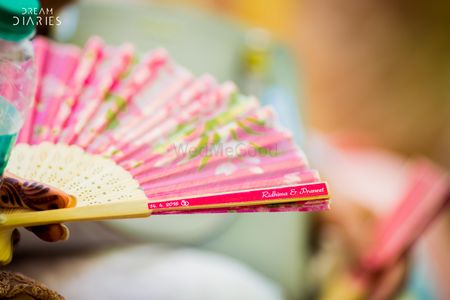 Paper Fans to cool the guests