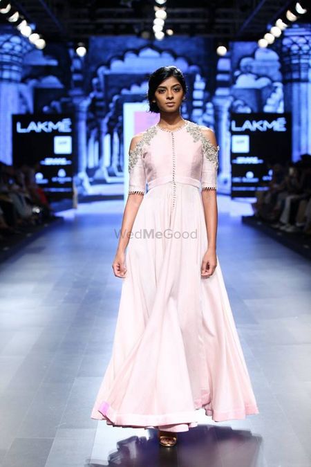 Photo of pastel pink gown