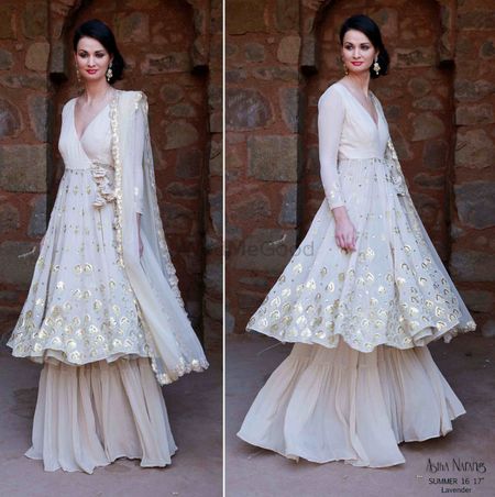 Sufi Night outfit in White by Astha Narang