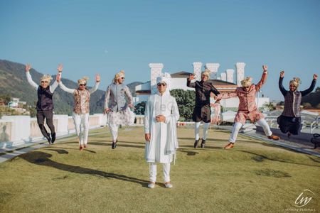 Groom with groomsmen 