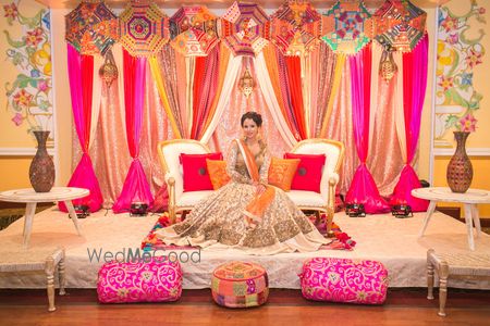 Rajasthani Decor with Traditional Umbrellas