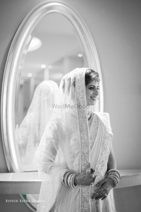 Monochrome Bridal Portrait
