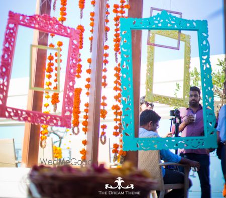 Photobooth frames with wooden edging