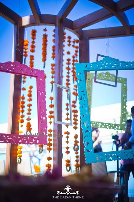 Turquoise and Purple Frame Photobooths