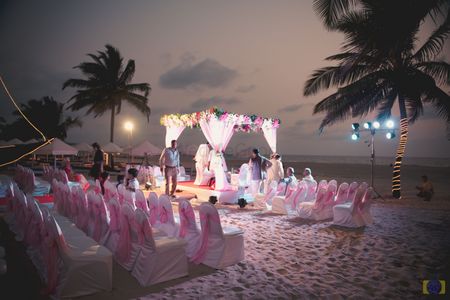 Photo of Beach Themed Outdoor Wedding Decor