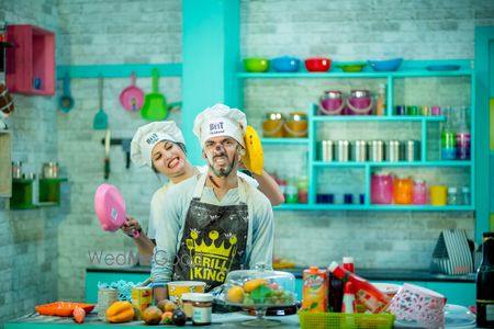 Photo of Cooking pre wedding shoot in the kitchen