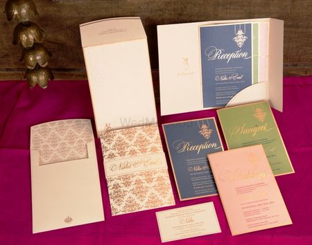 Pastel wedding cards