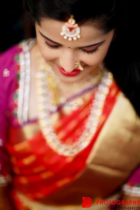 Photo of South indian bridal portrait