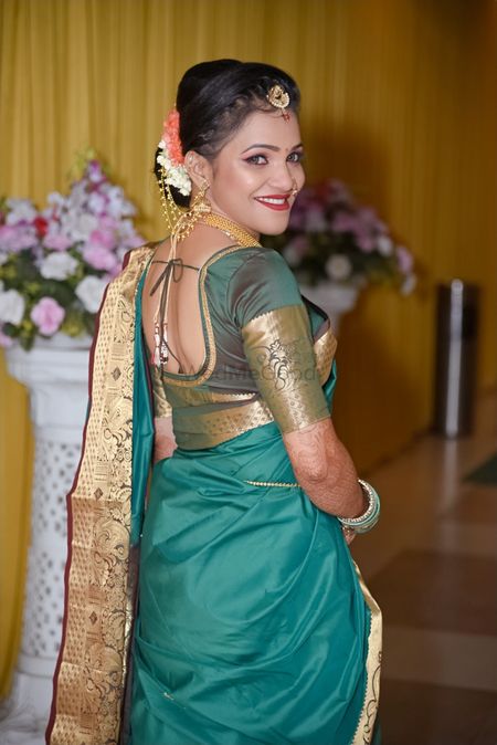 Maharashtrian Engagement bride - Pradnya's Bridal Makeover Pictures | Bridal  Makeup in Navi Mumbai - WedMeGood