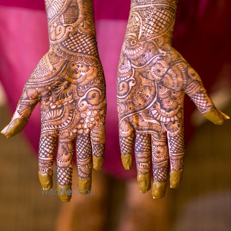 Bridal Hand Mehendi - Floral Design