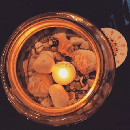 Shells and Candles Decor