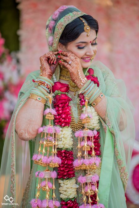 Photo of Unique pink and gold bridal kaleere