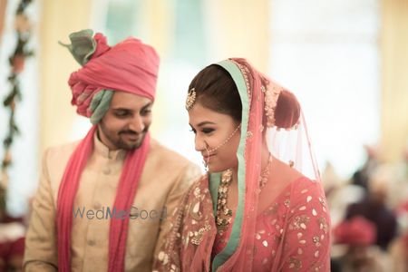 Photo of Pastel Pink Couple Shot