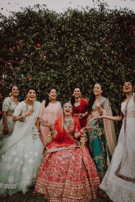 Photo of bride with her best friends