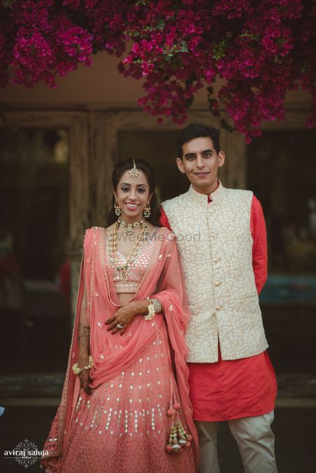 Bridal and groom outfits
